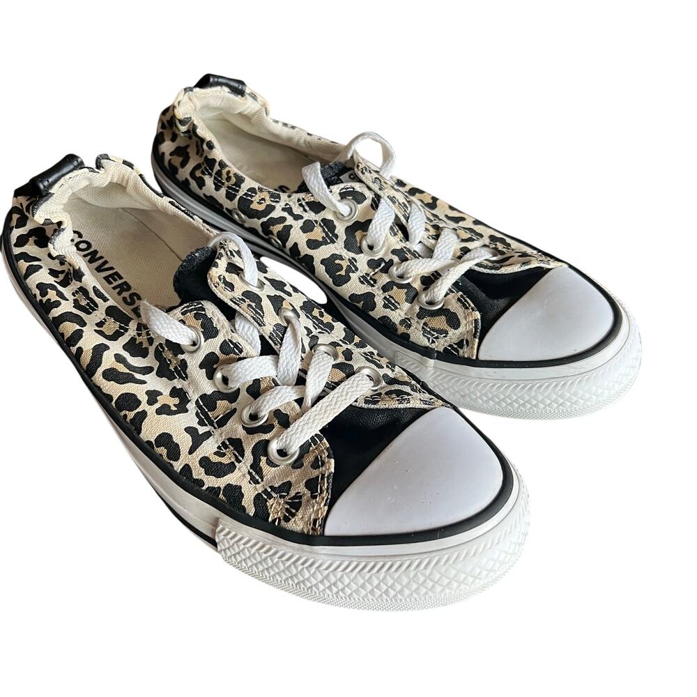 Converse Chuck Taylor All Star Shoreline Cheetah Print Women's Size 10 Shoes - Picture 2 of 11